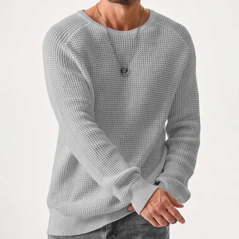 Isric - Pull col rond en maille texturée