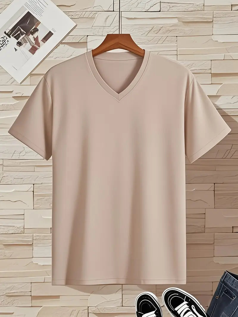 Trevor - T-shirt col V doux au toucher