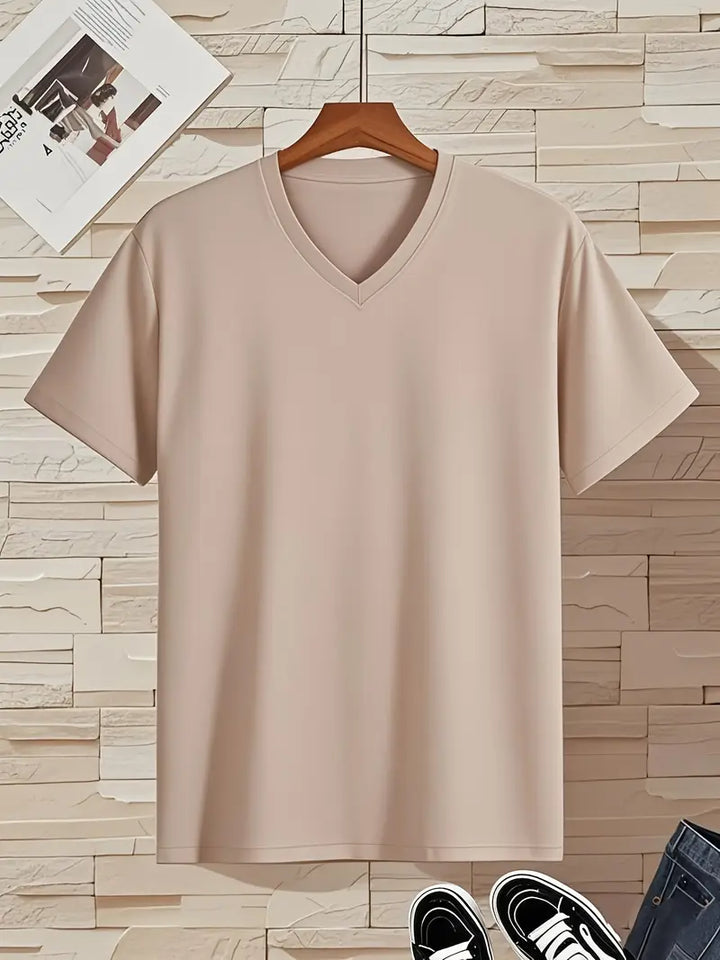 Trevor - T-shirt col V doux au toucher