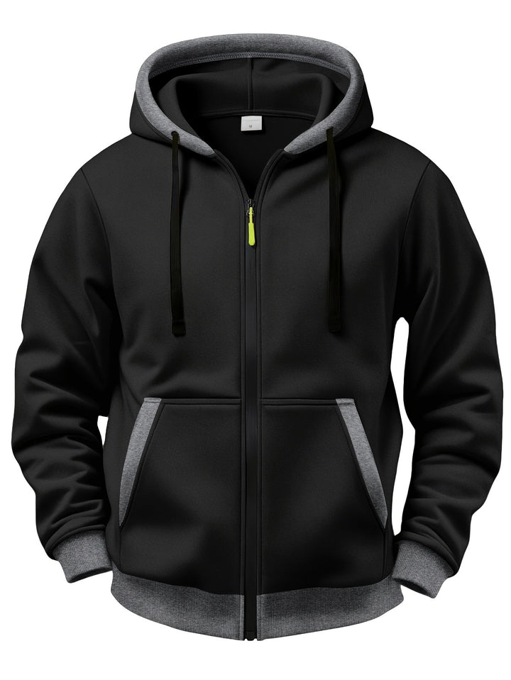 Brenner - Veste à capuche zippée au toucher doux