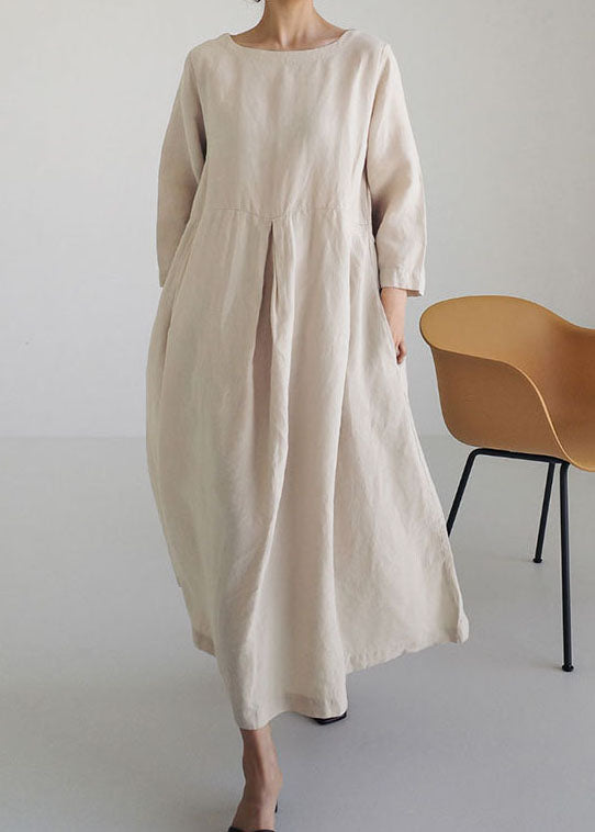 Olive - Robe patchwork aérée