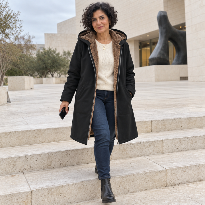 Nadja - Manteau long à capuche