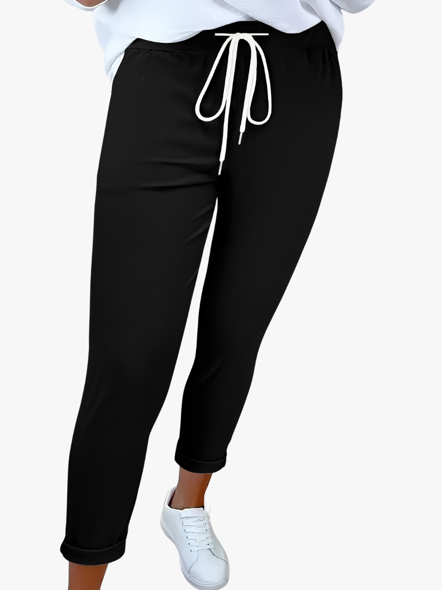 Tansy - Pantalon ajusté stretch à cordon de serrage