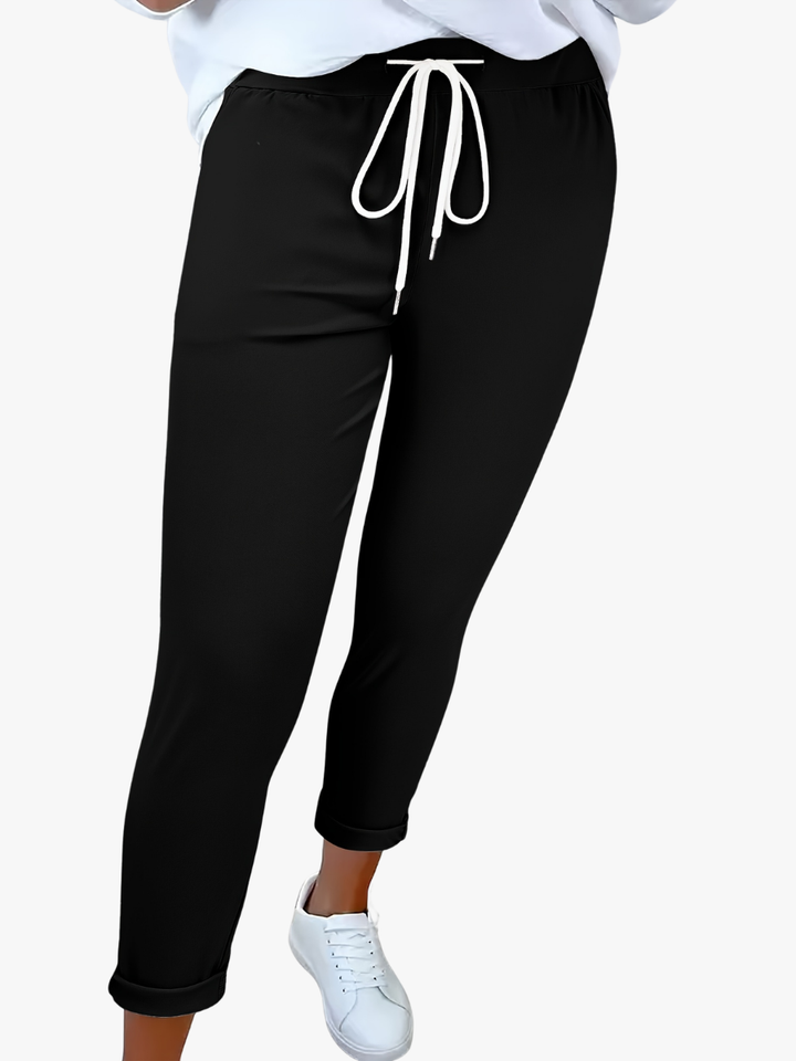 Tansy - Pantalon ajusté stretch à cordon de serrage