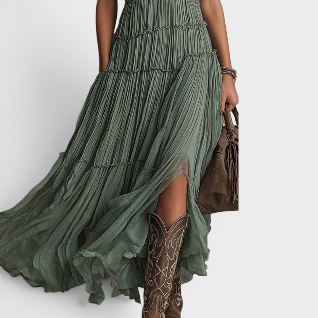 Alexa - Robe longue bohème au toucher doux