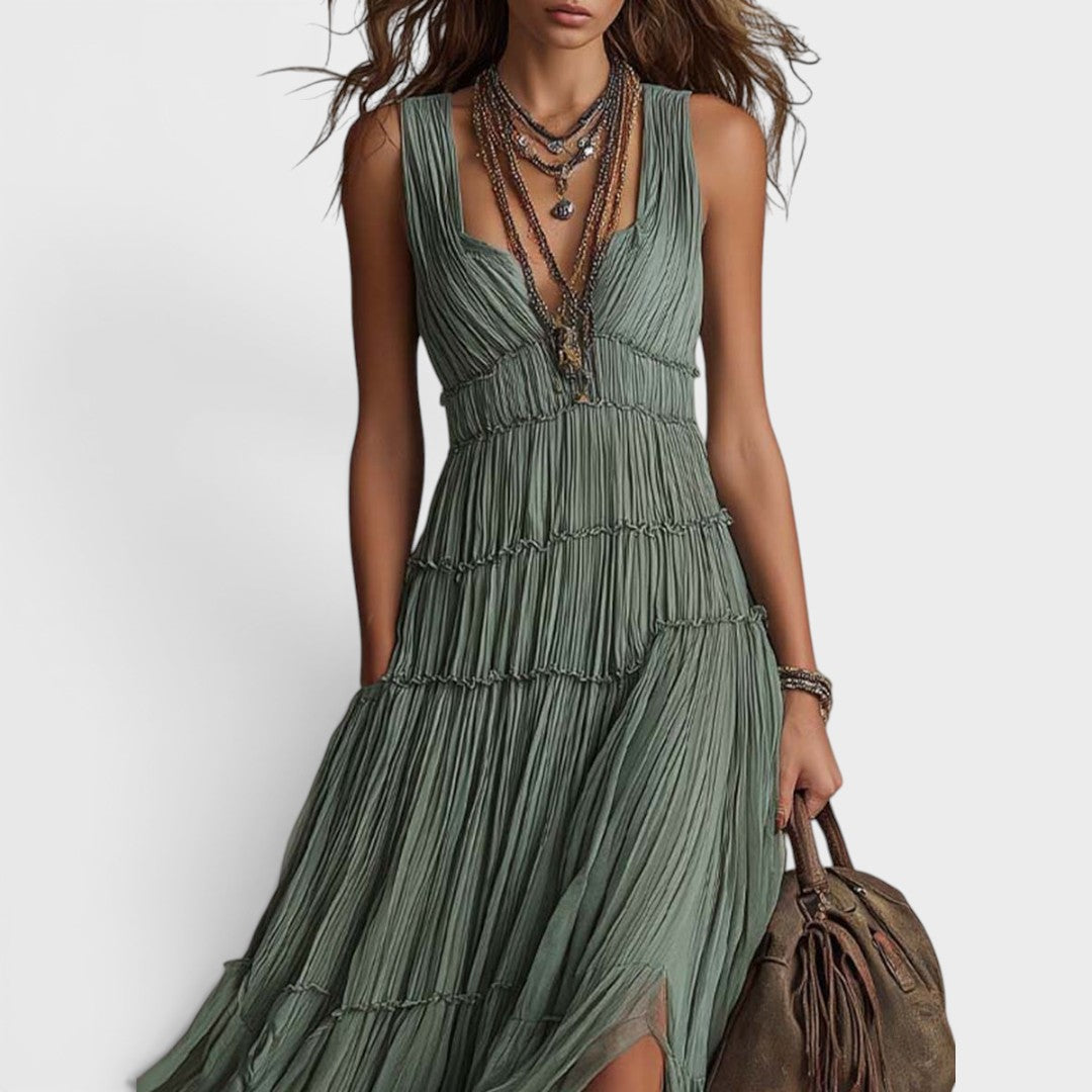 Alexa - Robe longue bohème au toucher doux