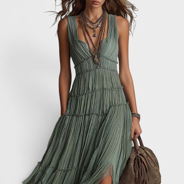 Alexa - Robe longue bohème au toucher doux