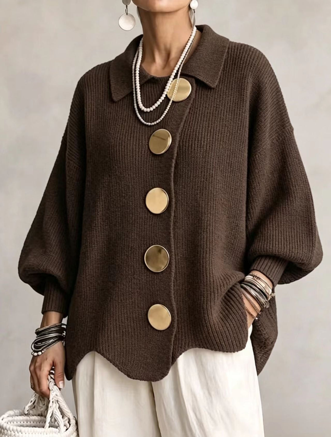 Kaelinae - Cardigan oversize épais