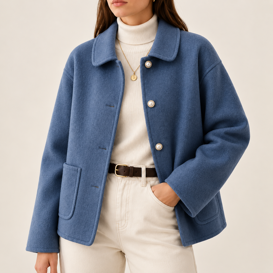 Genevara - Blazer croisé au toucher doux