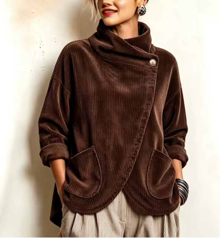 Sioned - Cardigan oversize texturé