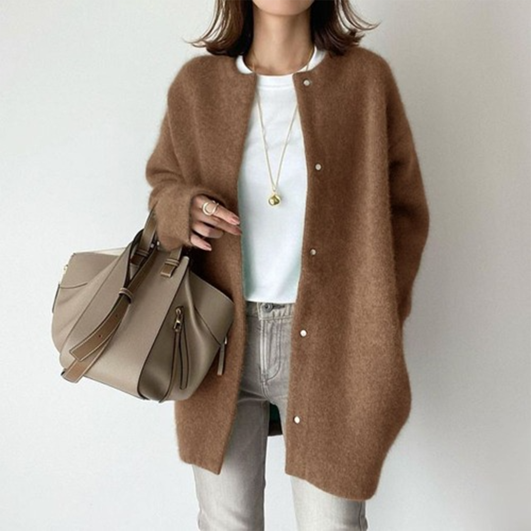 Avenique - Cardigan long au toucher doux