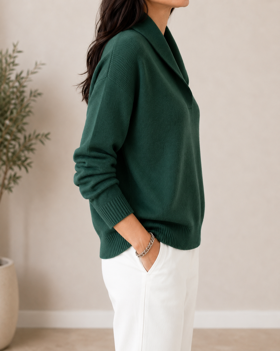 Amandina - Pull col V doux au toucher