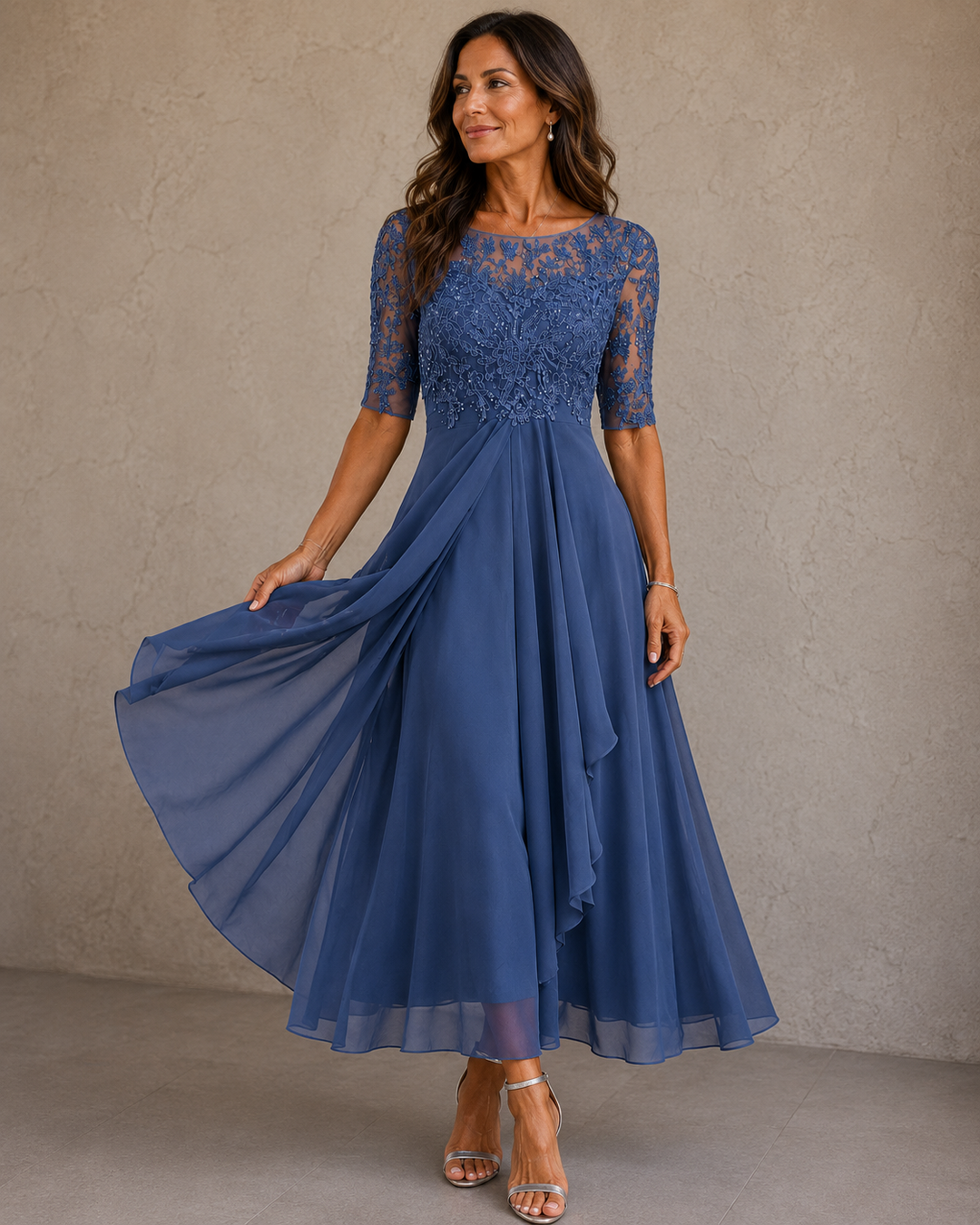 Esteline - Robe de cérémonie au toucher doux
