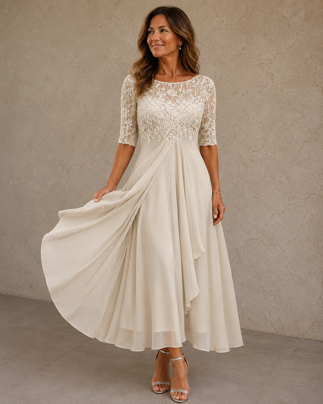 Esteline - Robe de cérémonie au toucher doux