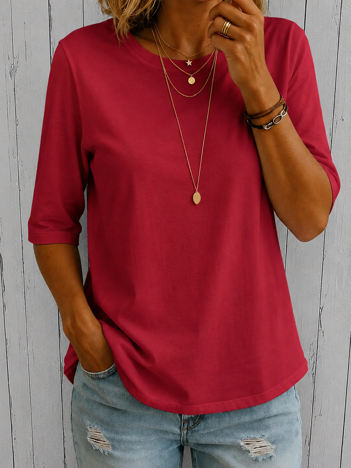 Bellavie - Blouse classique à col rond