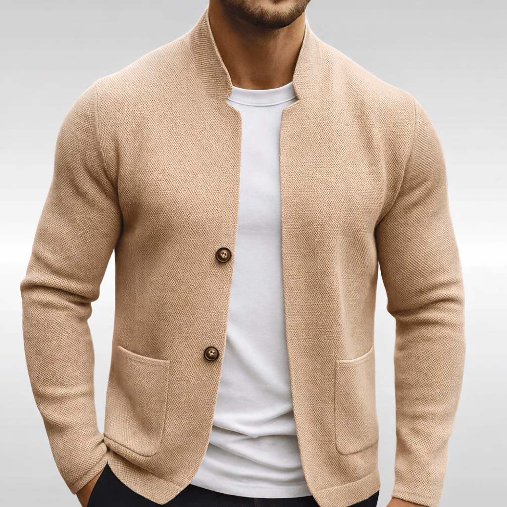 Eldhaven - Blazer texturé à col mao