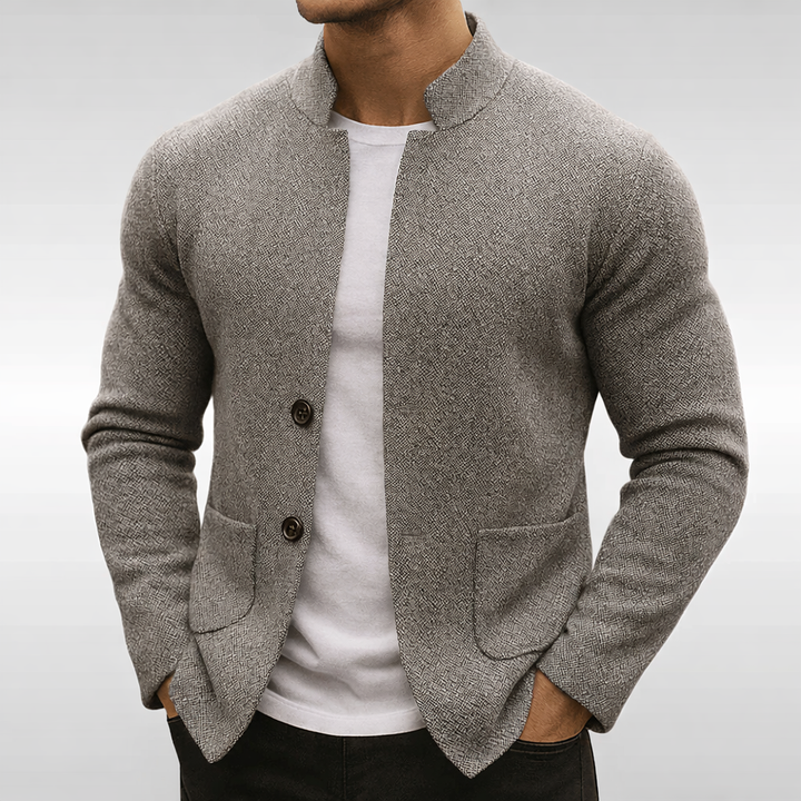 Eldhaven - Blazer texturé à col mao