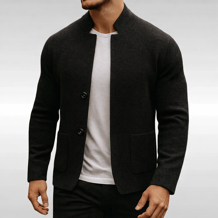 Eldhaven - Blazer texturé à col mao