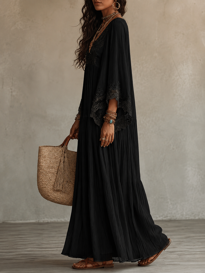 Aerinne - Robe longue plissée aérienne