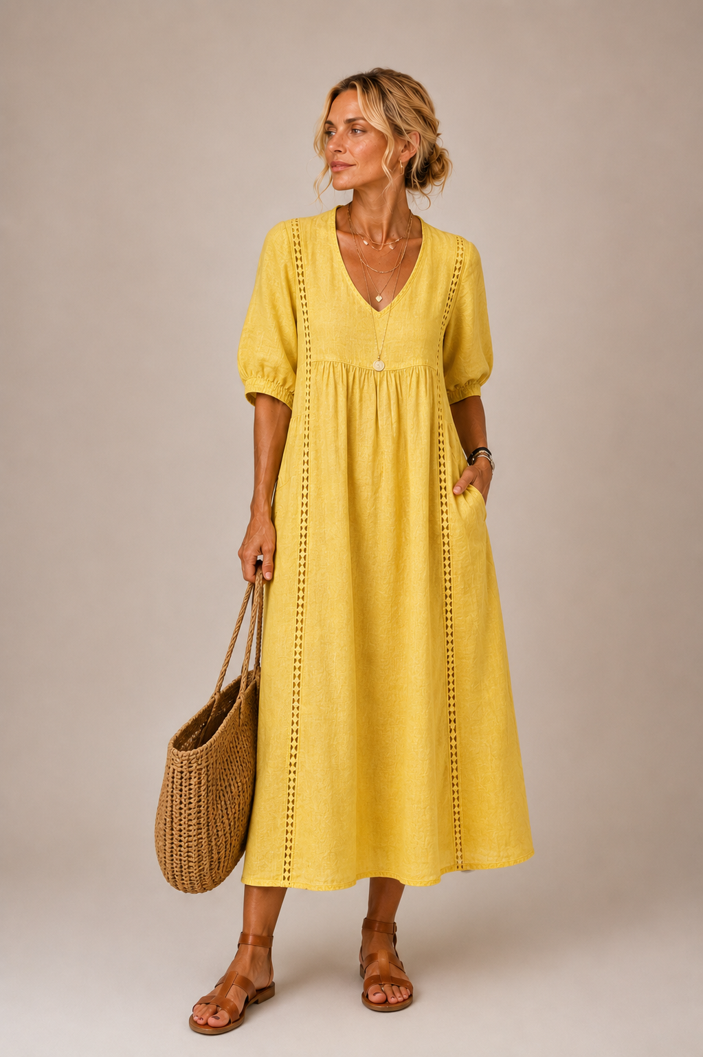 Caralyn - Robe midi légère