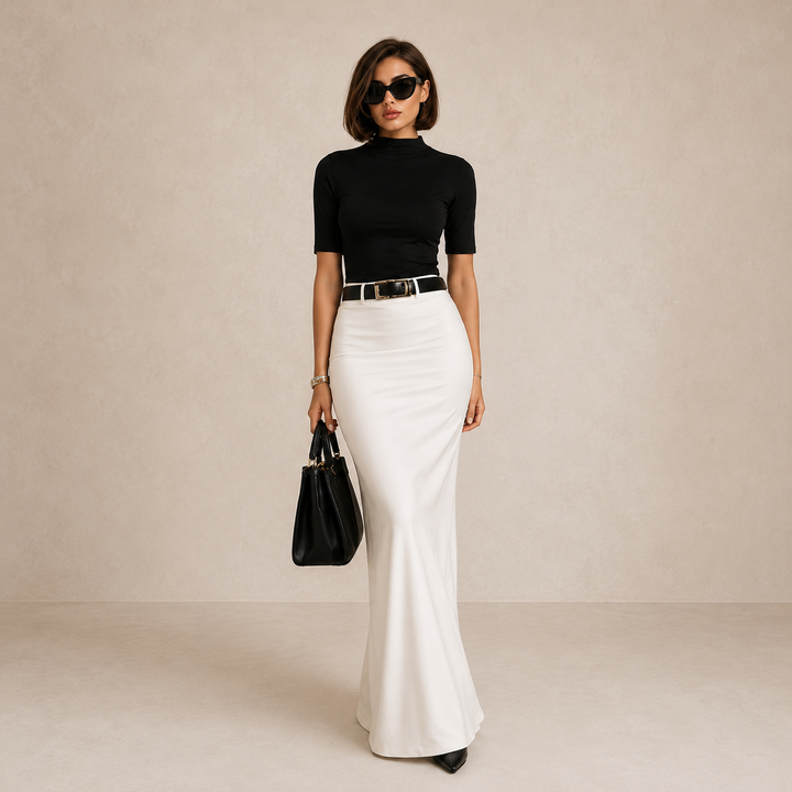 Edena - Ensemble top et jupe doux au toucher