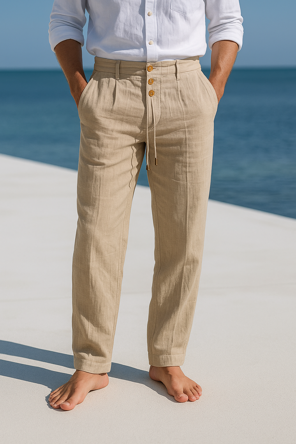 Jarven - Pantalon en lin respirant
