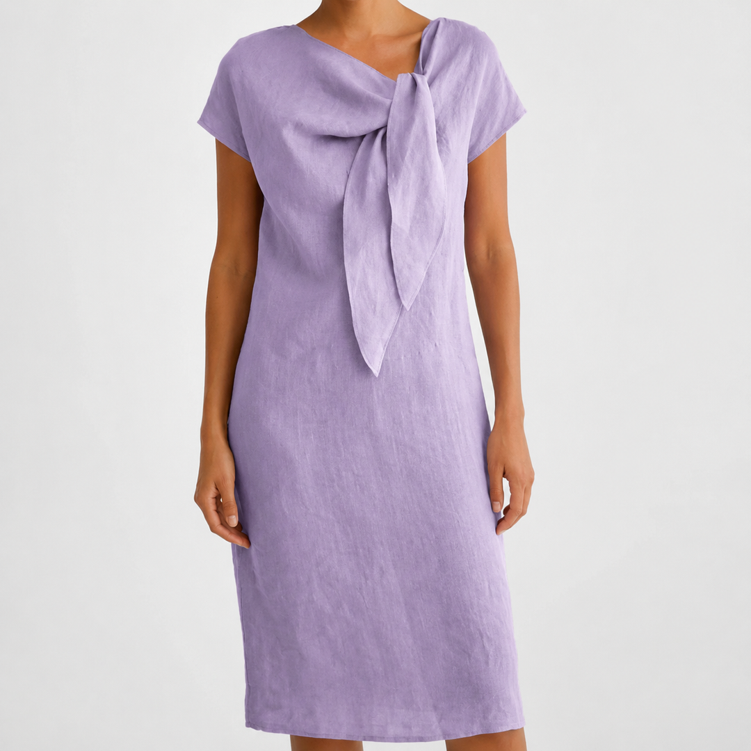 Elissara - Robe légère à col lavallière