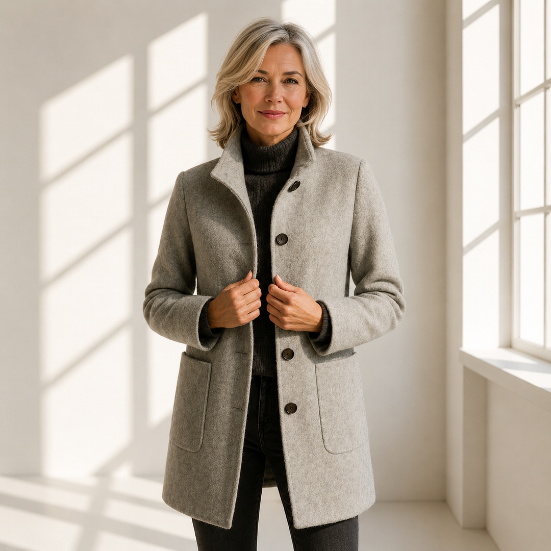 Elanique - Manteau ajusté au toucher doux