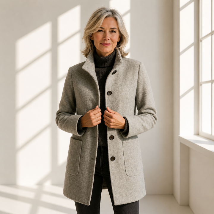 Elanique - Manteau ajusté au toucher doux