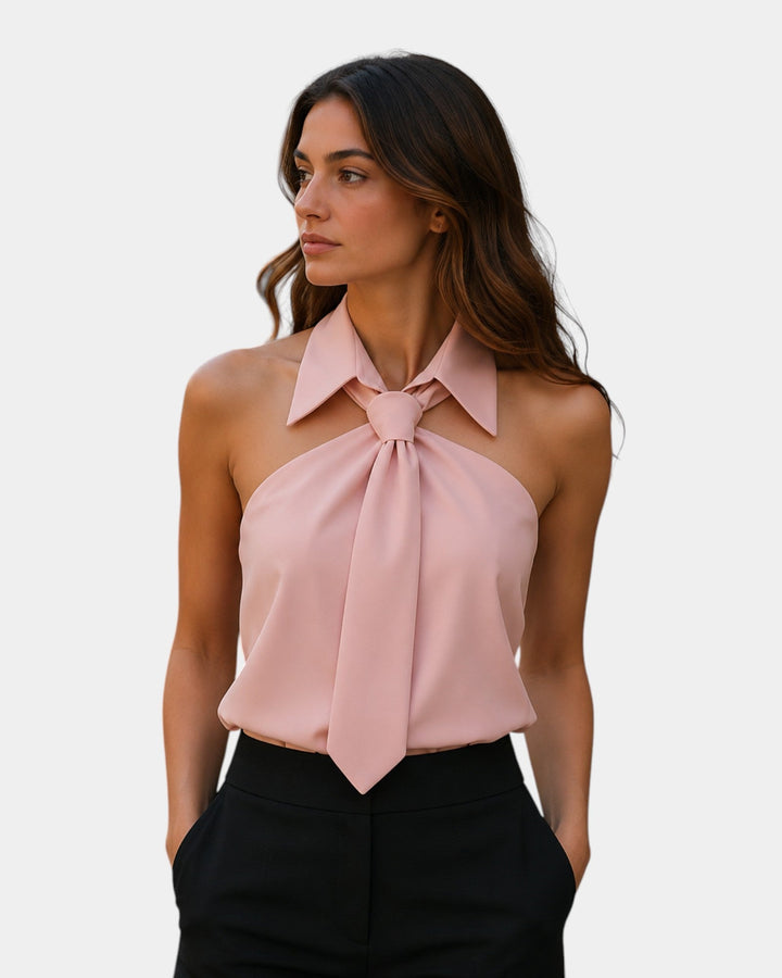 Piper - Blouse à encolure américaine élégante