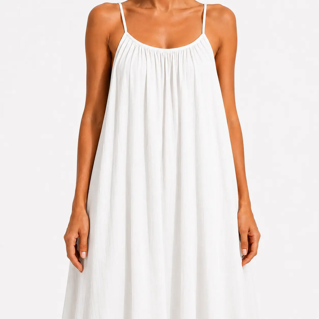 Melody - Robe portefeuille midi à col V adouci