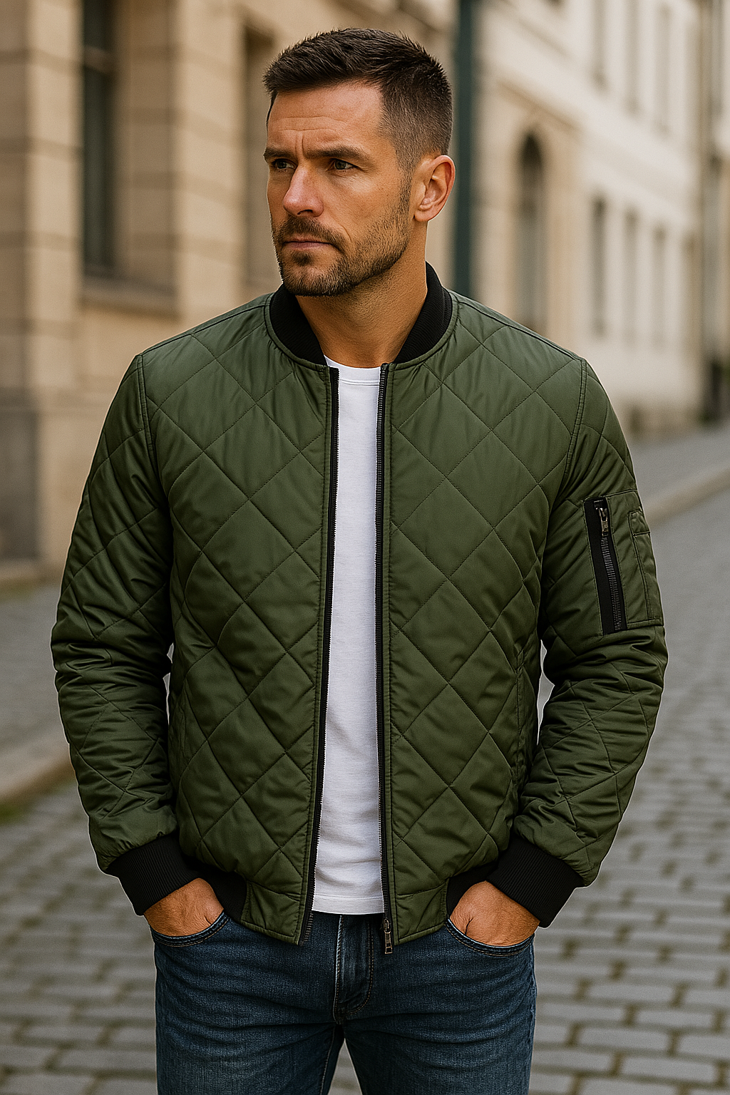 Tanner - Blouson bomber matelassé