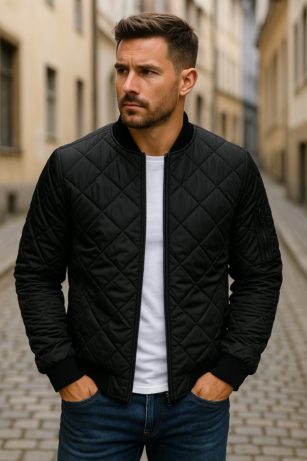 Tanner - Blouson bomber matelassé