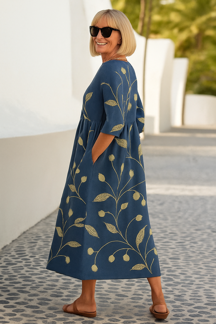 Cassandra - Robe longue au toucher doux