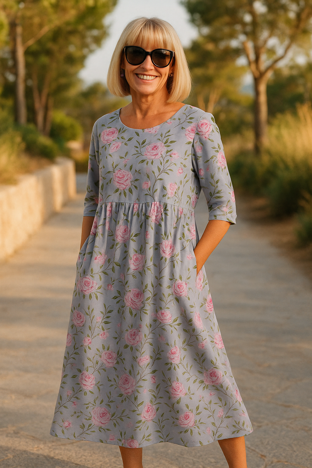 Cassandra - Robe longue au toucher doux