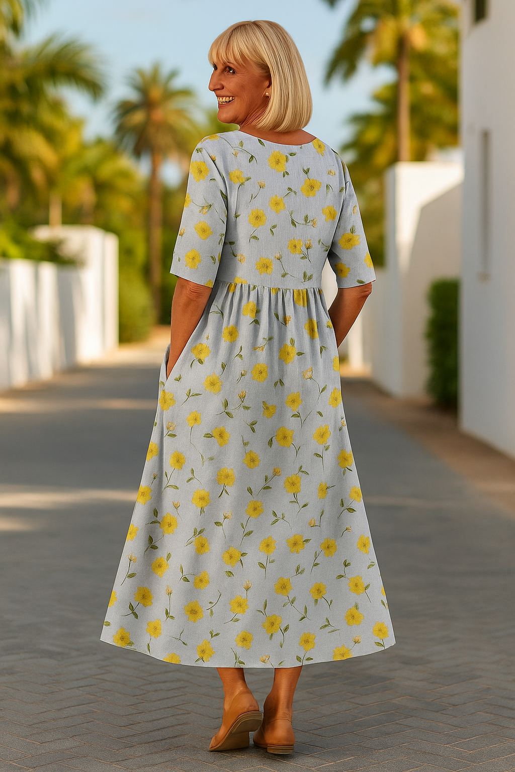 Cassandra - Robe longue au toucher doux