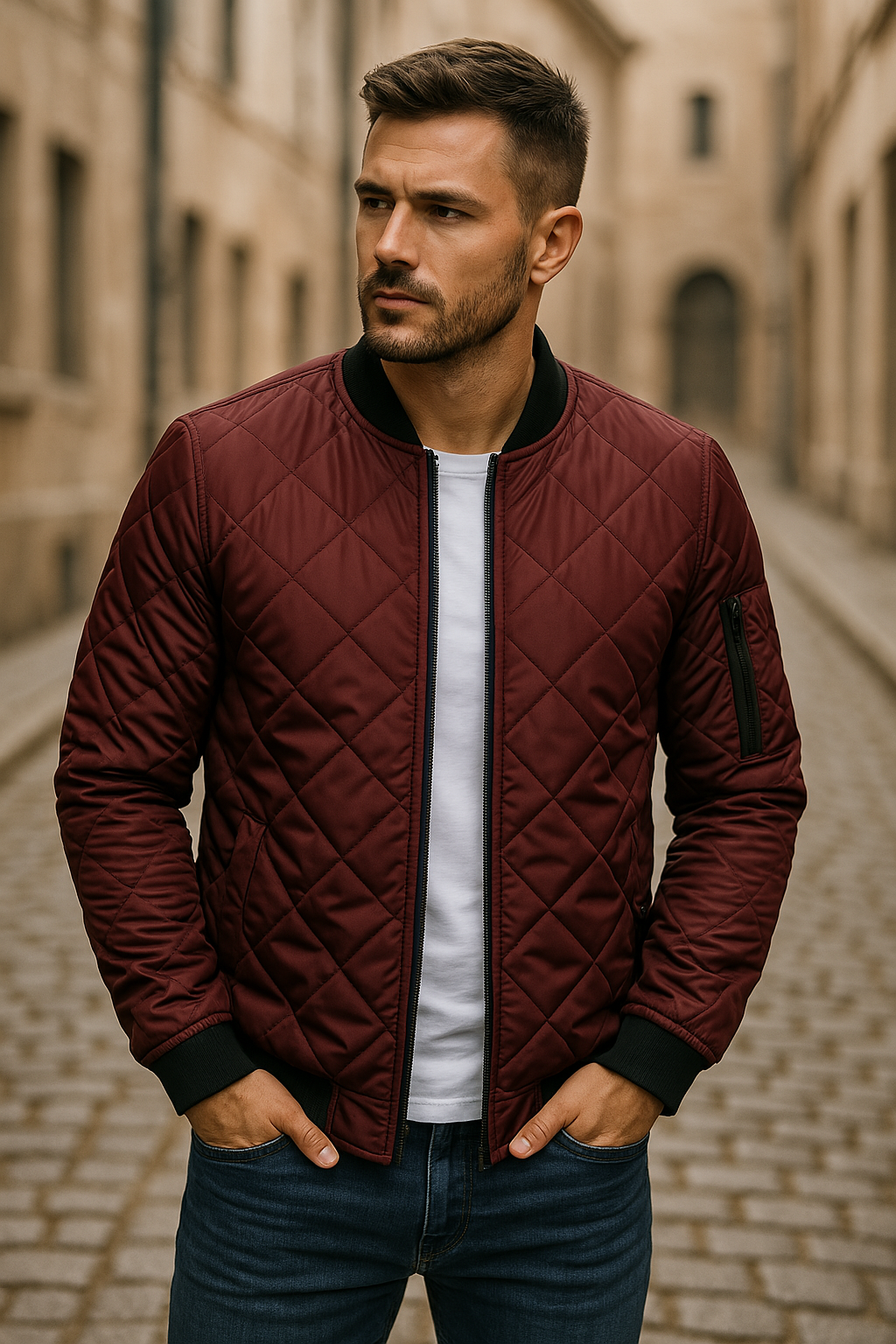 Tanner - Blouson bomber matelassé