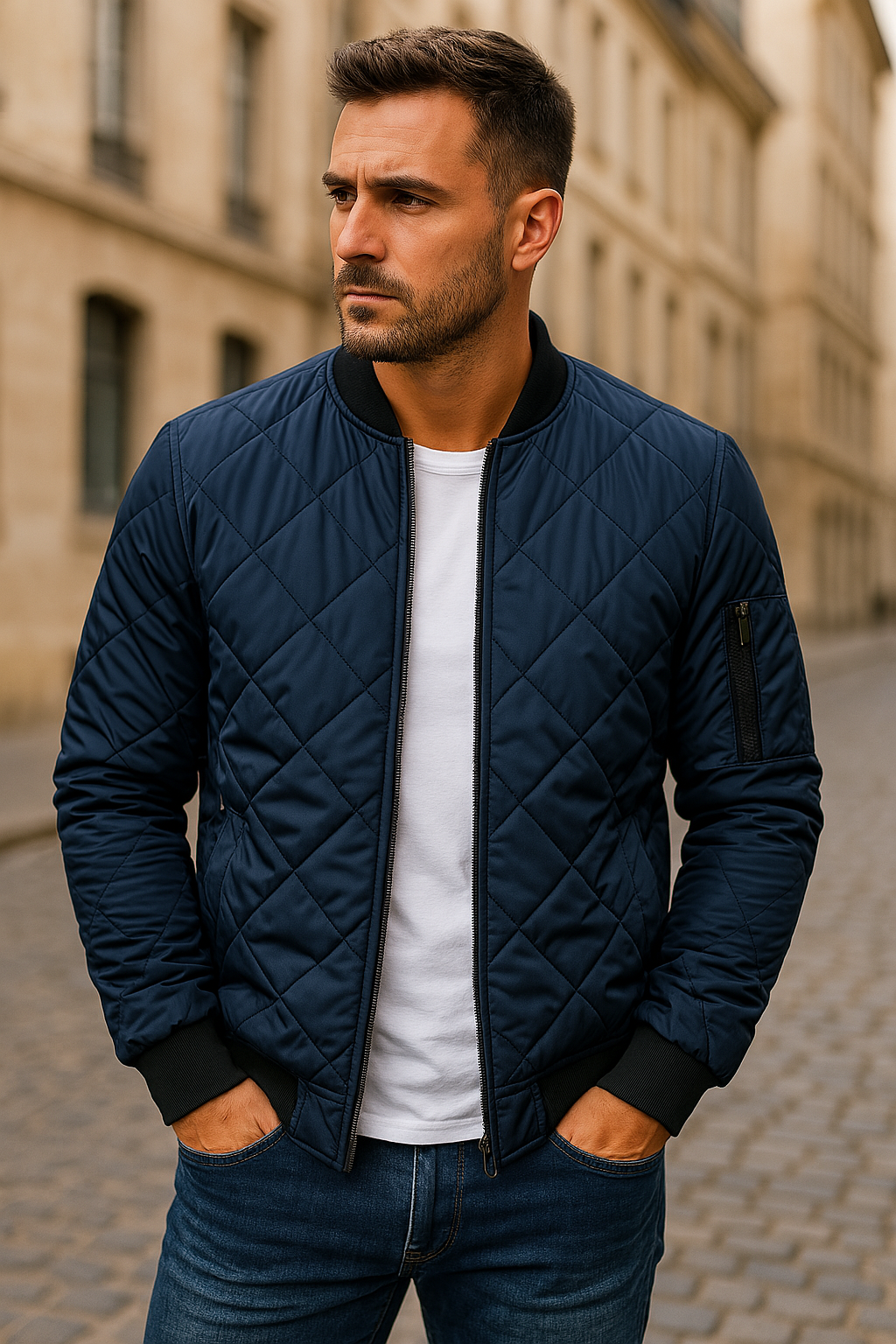 Tanner - Blouson bomber matelassé