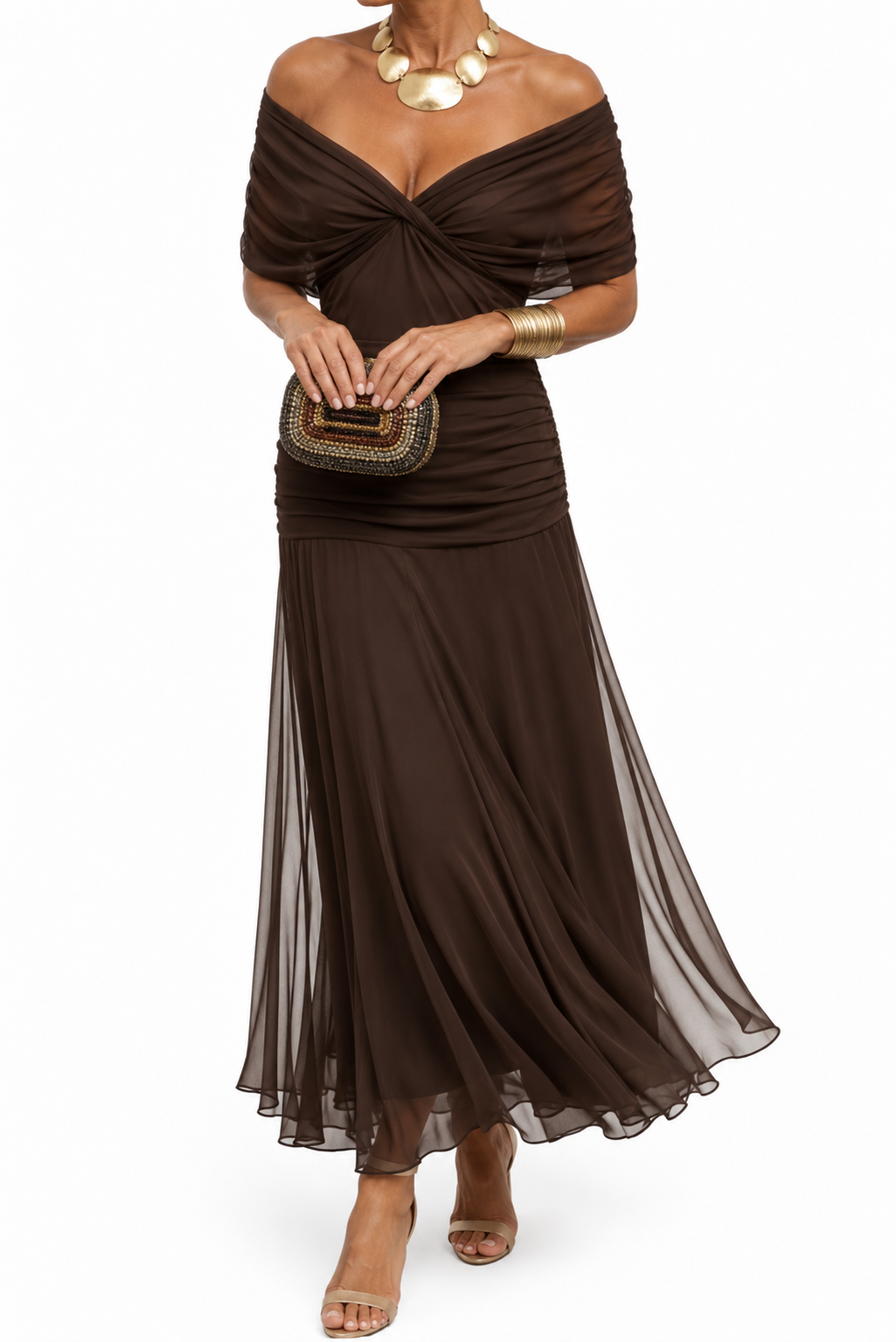 Nola - Robe de soirée sirène éthérée