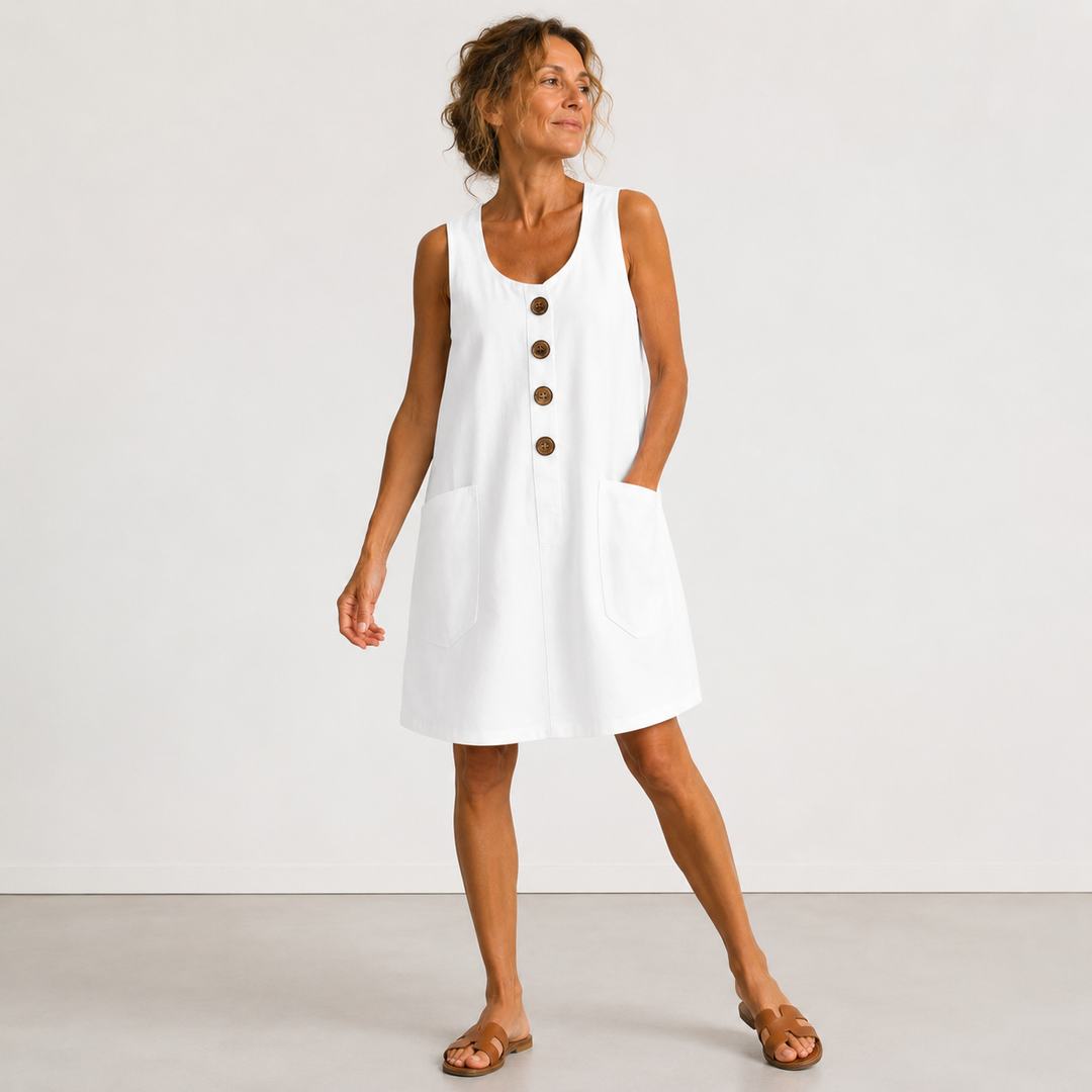 Rosamonde - Robe d'été en lin léger