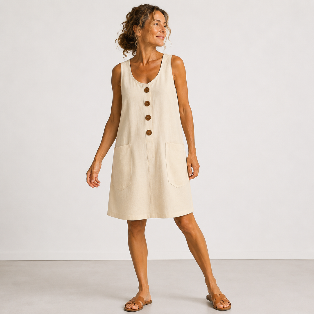 Rosamonde - Robe d'été en lin léger