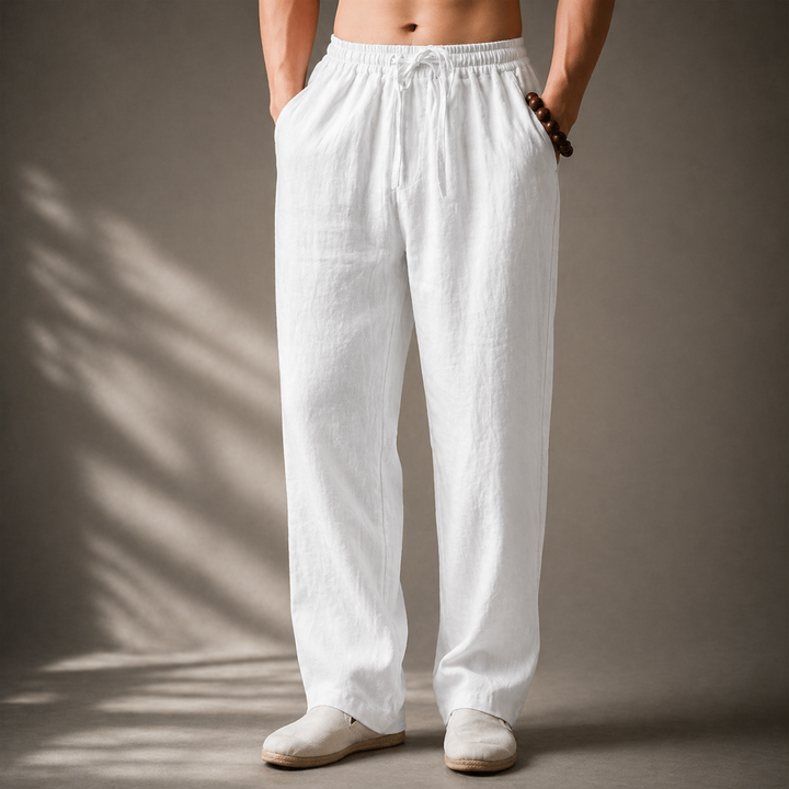 Auberon - Pantalon en lin décontracté