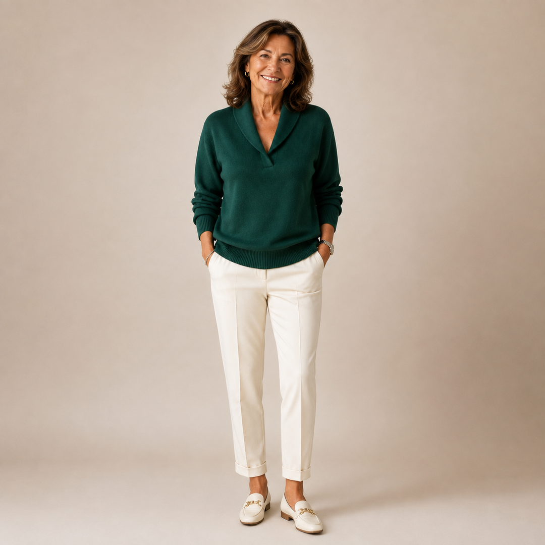Amandina - Pull col V doux au toucher