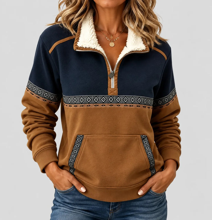 Coraia - Pull polaire demi-zip