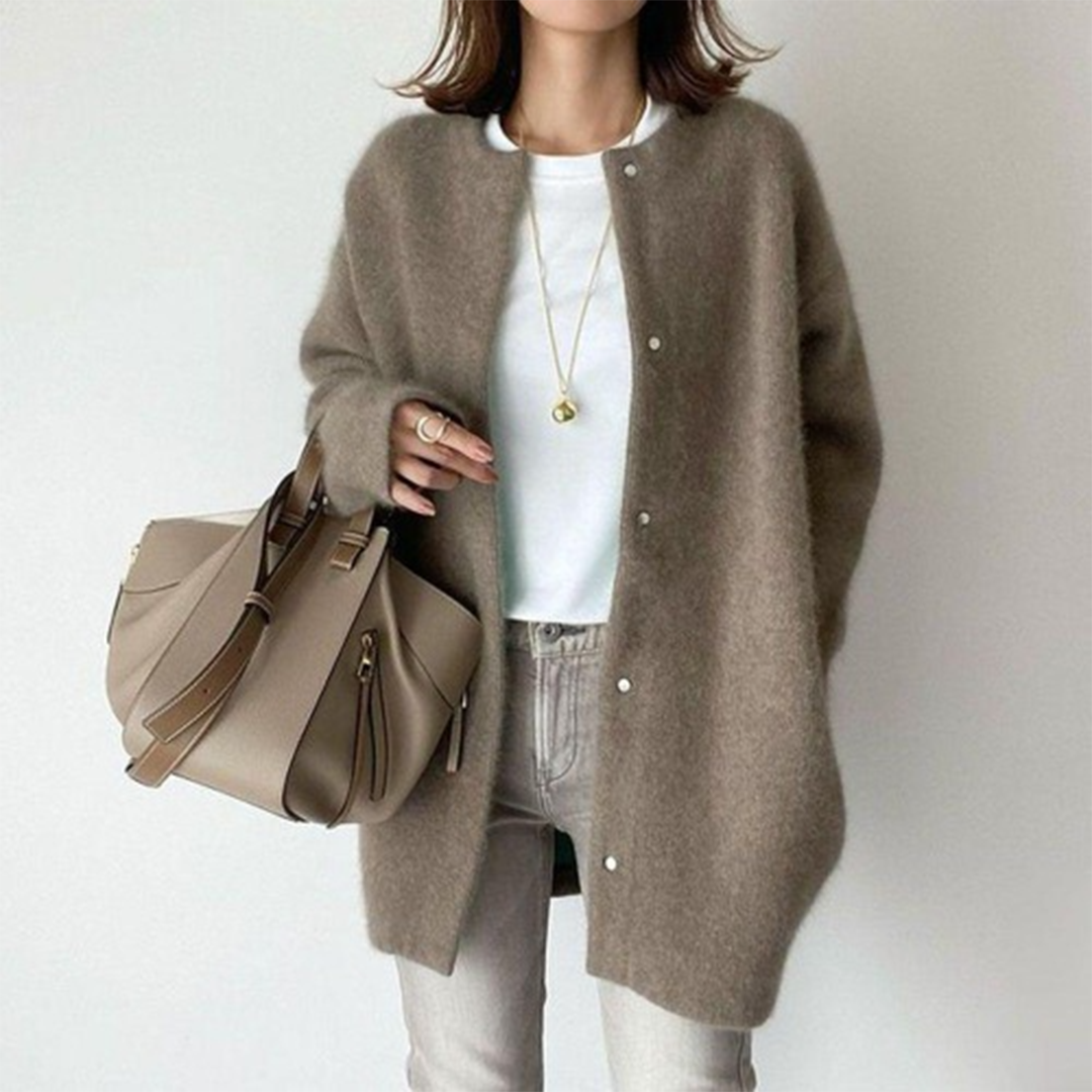 Avenique - Cardigan long au toucher doux