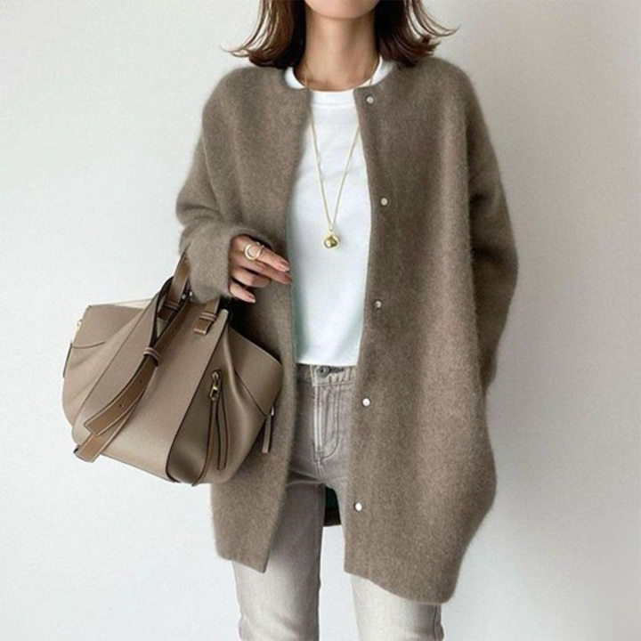 Avenique - Cardigan long au toucher doux