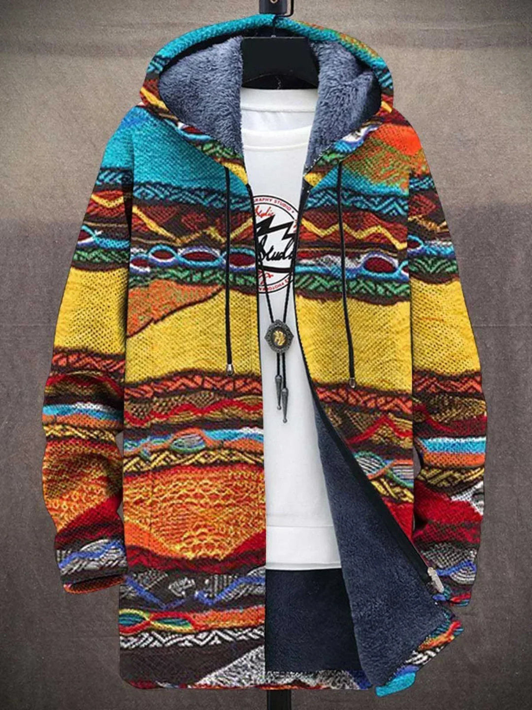 Barden - Veste à capuche douillette à blocs de couleur