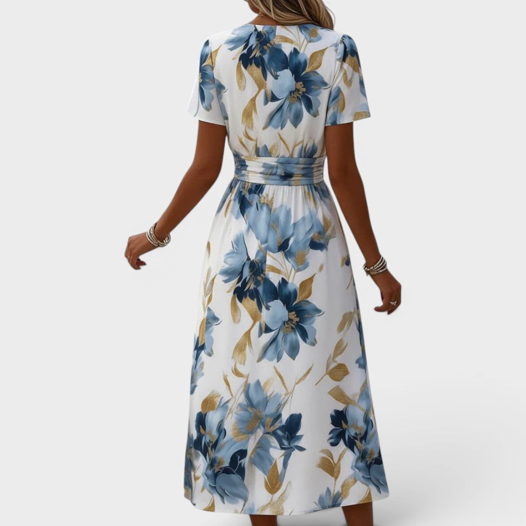 Carmen - Robe portefeuille maxi au toucher doux