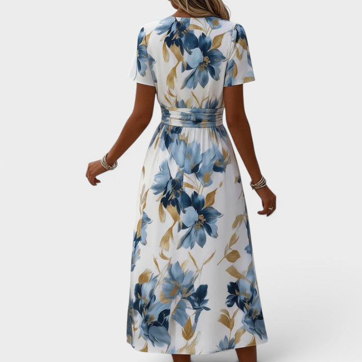 Carmen - Robe portefeuille maxi au toucher doux