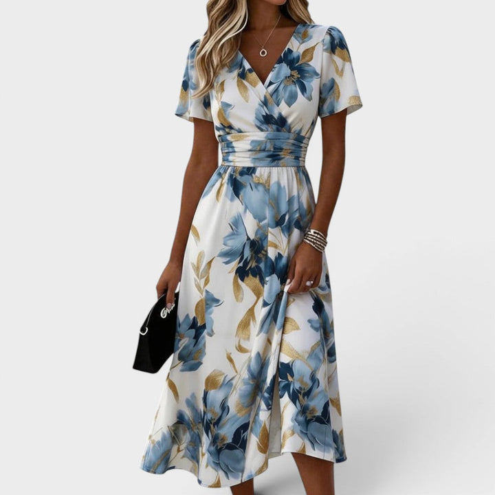 Carmen - Robe portefeuille maxi au toucher doux